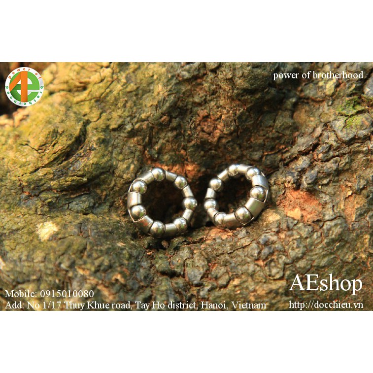 ổ bi xe đạp 7 viên đường kính dày 5mm đường kính trong 12mm đường kính ngoài 17mm