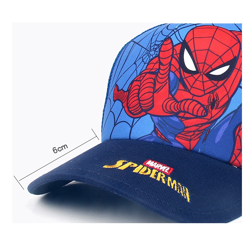 PW521 Mũ nón lưỡi trai cao cấp cho bé trai hình người nhện HM60115