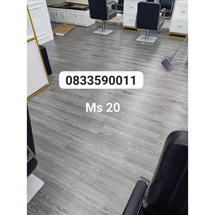 Combo 10 Miếng sàn nhựa giả gỗ 2mm cốt trắng nguyên sinh chống trượt keo tự dán .Nhận thi công