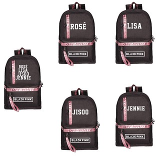 Cute rose print on school backpack