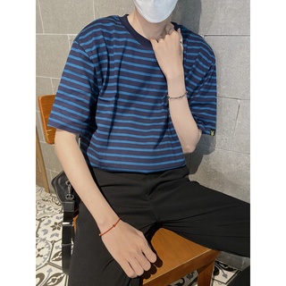 Áo thun sọc xanh dương