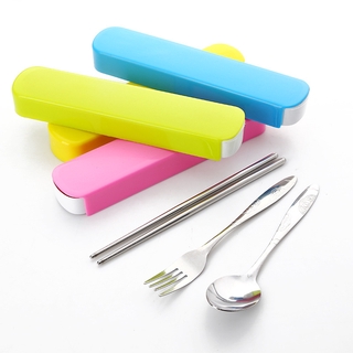 Bộ Muỗng Đũa Nĩa Cá Nhân (GIAO MÀU NGẪU NHIÊN)