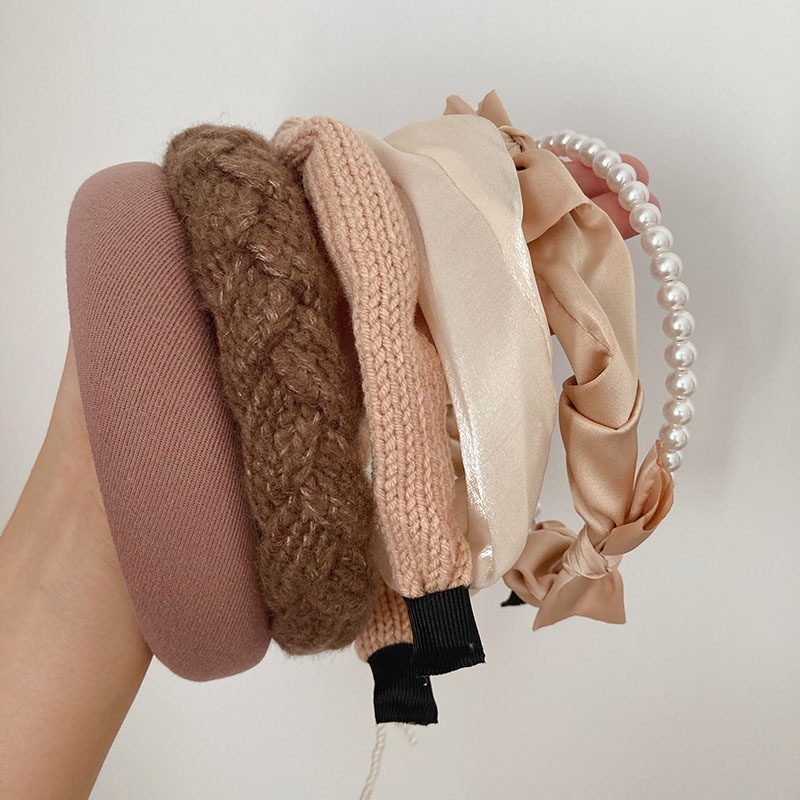 Băng Đô Cài Tóc Đính nhân tạo Ngọc Trai Phong Cách Hàn Quốc 2022