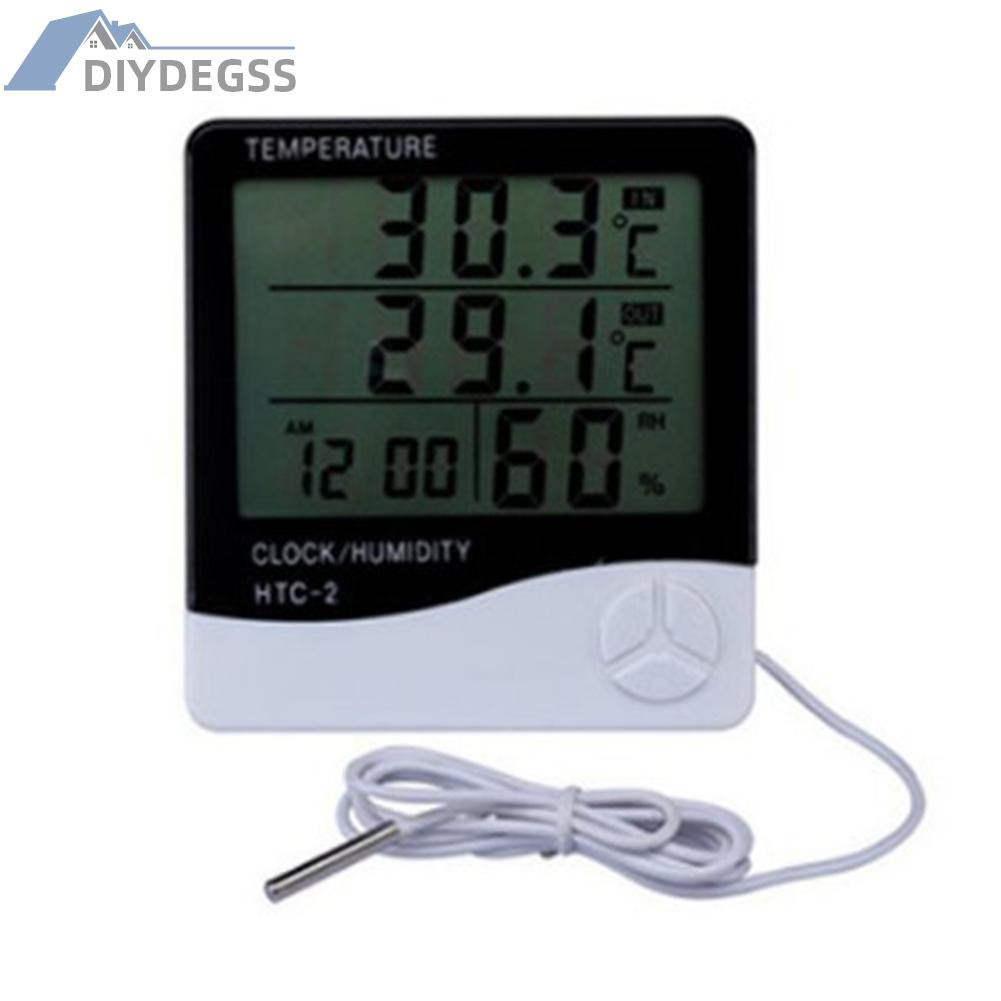 Diydegss2 Electronic Digital Clock Temperature Humidity Meter Thermometer Hygrometer