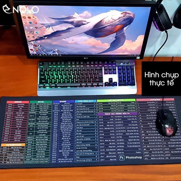 Miếng lót chuột công thức Bàn di chuột chuyên game size lớn, loại xịn mẫu mã cực đẹp Phukienmaytinhdtq