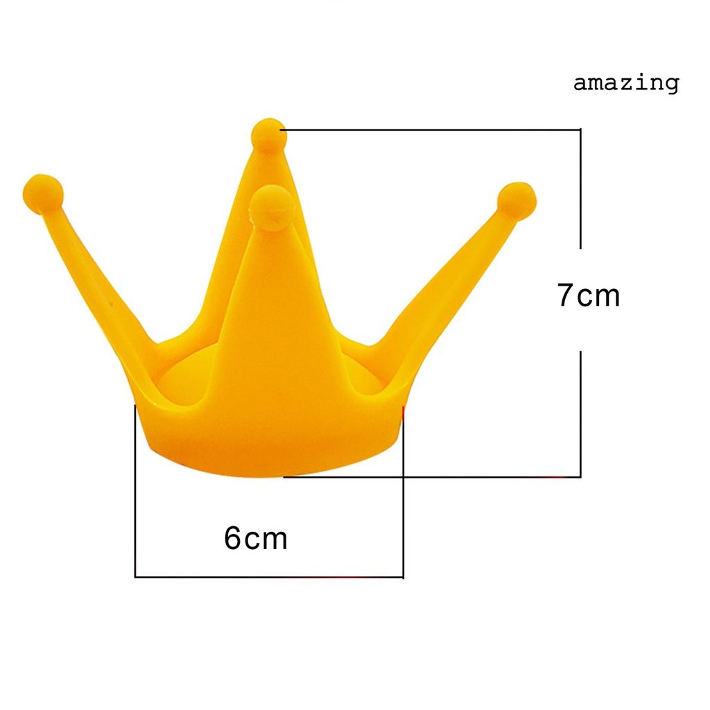 Vương miện trang trí mũ bảo hiểm bằng silicone có cốc hút dễ thương cho bé