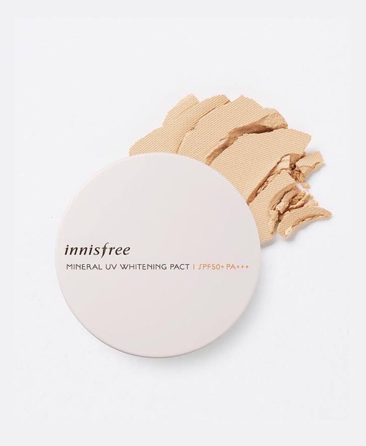 Phấn nén làm sáng da Innisfree - Mineral UV Whitening Pact SPF50 PA+++