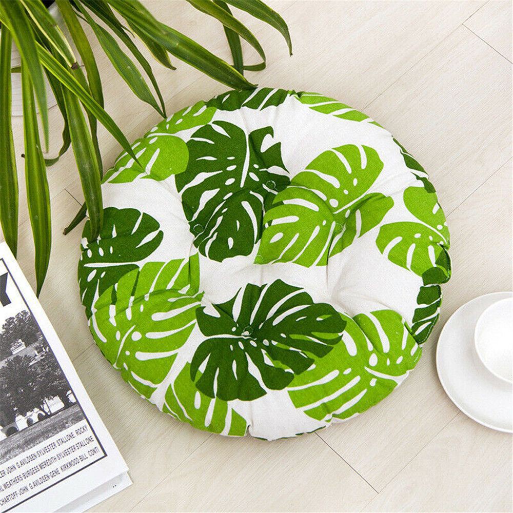 MIOSHOP 40*40cm Outdoor Chair Seat Pads Patio Dining Cushions Cotton Linen Cushion Sofa Garden Party Furniture Coarse Cloth