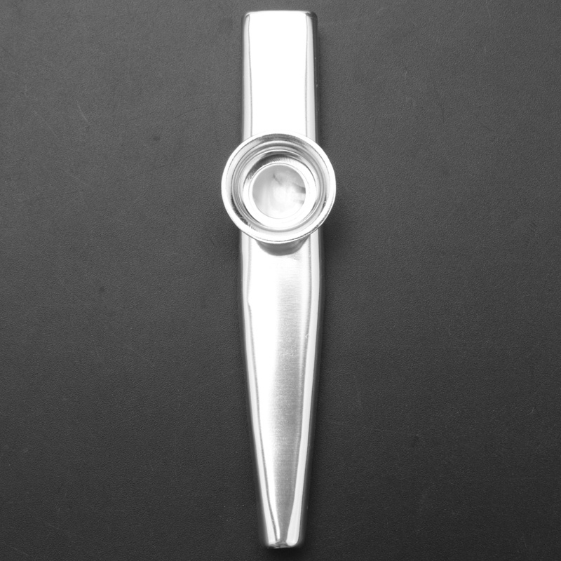 Kazoo Hợp kim nhôm Kim loại với 5 chiếc Quà tặng Màng sáo cho trẻ em Những người yêu âm nhạc