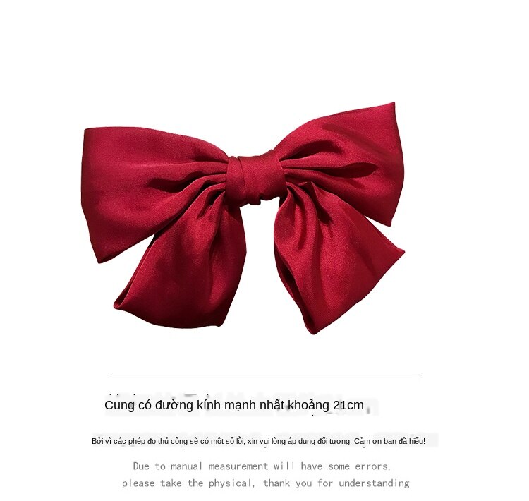 Kẹp tóc phối nơ lớn ngọt ngào dễ thương dành cho nữ