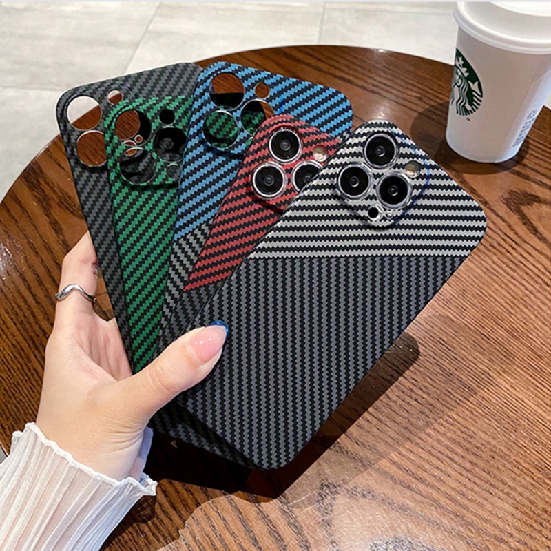 Ốp Điện Thoại Sợi Carbon Chống Sốc Cho iphone Xs Max 11 12 13 Pro Max ip11