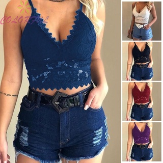 Womens-Lace Bralette Bralet Bra Bustier Crop Top Ladies Camisole Cami Vest Tank