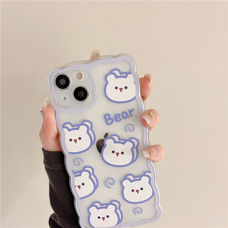Ốp Điện Thoại Mềm Họa Tiết Gấu Hoạt Hình Sáng Tạo Cho iphone 14 max 13 12 pro max 11pro xs max xs xr 78 plus 6s se2020 x