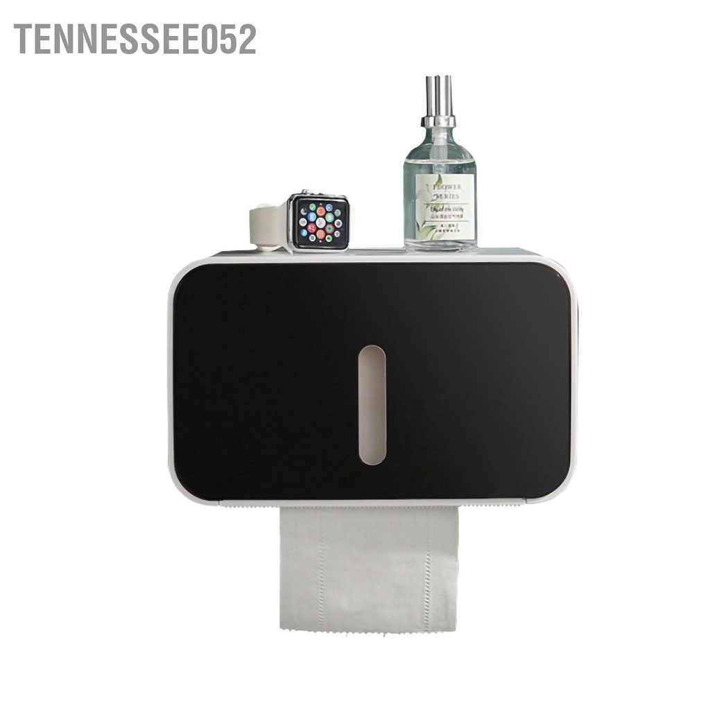 Tennessee052 Giá đỡ giấy vệ sinh treo tường PS ABS Hộp lưu trữ khăn không thấm nước Phụ kiện phòng tắm