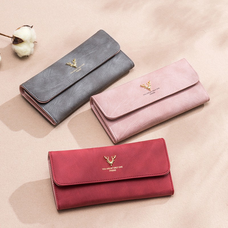 Ví Nữ Dài Cầm Tay Nhiều Ngăn Cao Cấp Sang Trọng Phong Cách Hàn Quốc | BigBuy360 - bigbuy360.vn