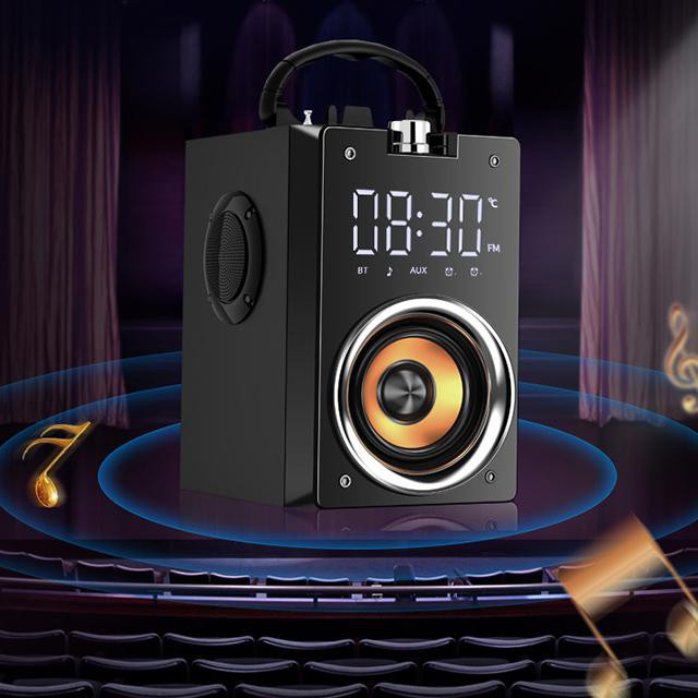 [Rẻ Vô Địch] Loa Nghe Nhạc Bluetooth Không Dây Xách Tay MC H1 Kiêm Đài Radio FM Âm Thanh Vòm 3D Trầm Ấm