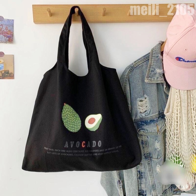 (8 mẫu) Túi tote vải canvas liên quai phong cách free style cho các bạn đi học đi chơi