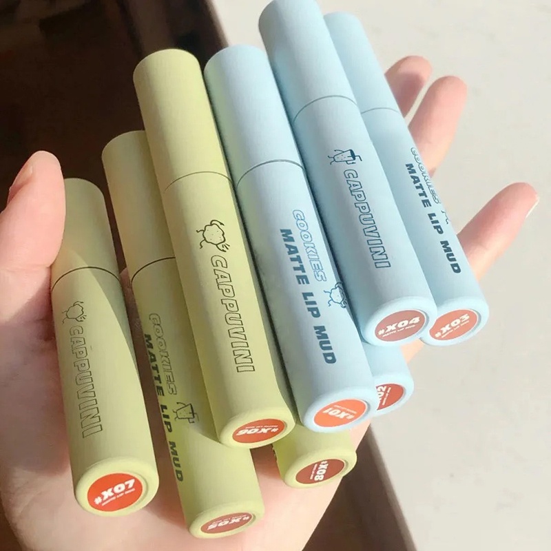 【HÀNG MỚI VỀ】Cappuvini Son Kem Lì Dưỡng ẩm Mềm Môi Lâu Trôi YR