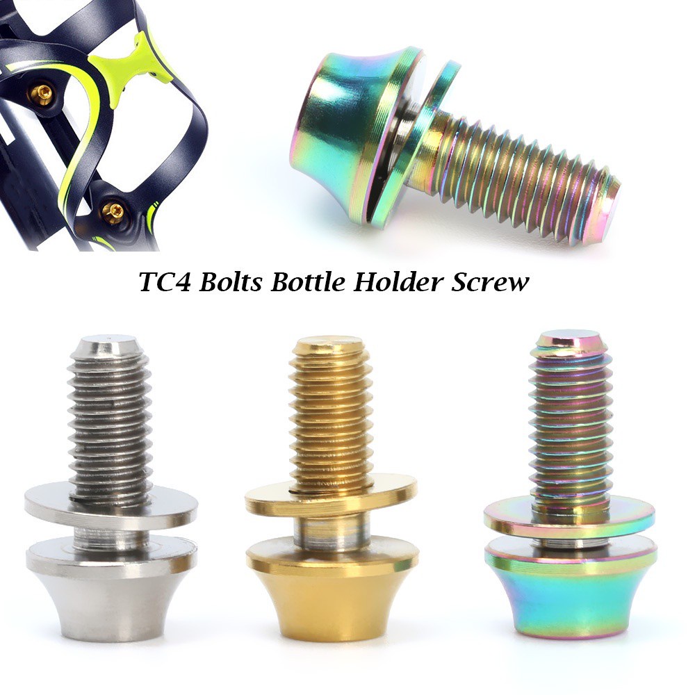 Bu Lông Lục Giác M5x12mm TC4 Kèm Giá Đỡ Bình Nước Gắn Xe Đạp Leo Núi MTB