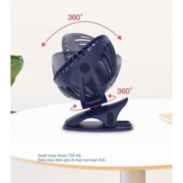 [Sẵn 6400mh] Quạt tích điện để bàn YOOBAO hàng chuẩn 6400mah dùng được 32 giờ liên tục | BigBuy360 - bigbuy360.vn