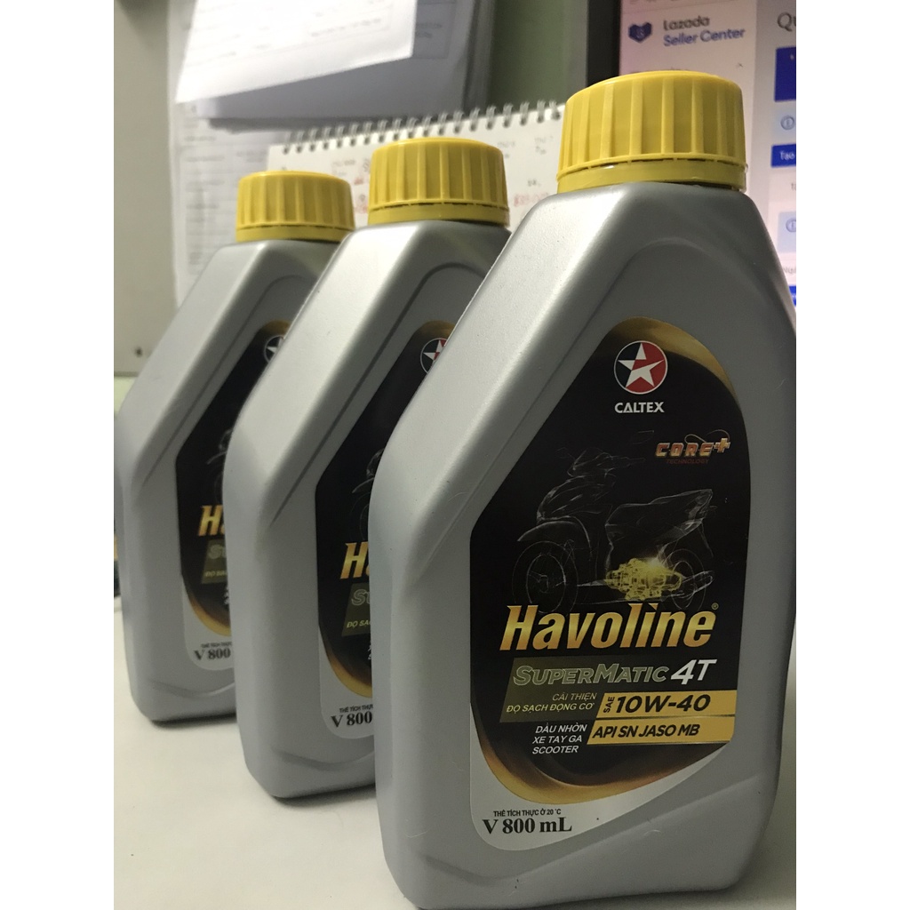 Dầu nhớt gốc khoáng xe ga Caltex® Havoline SuperMatic 4T 10W40 800ML