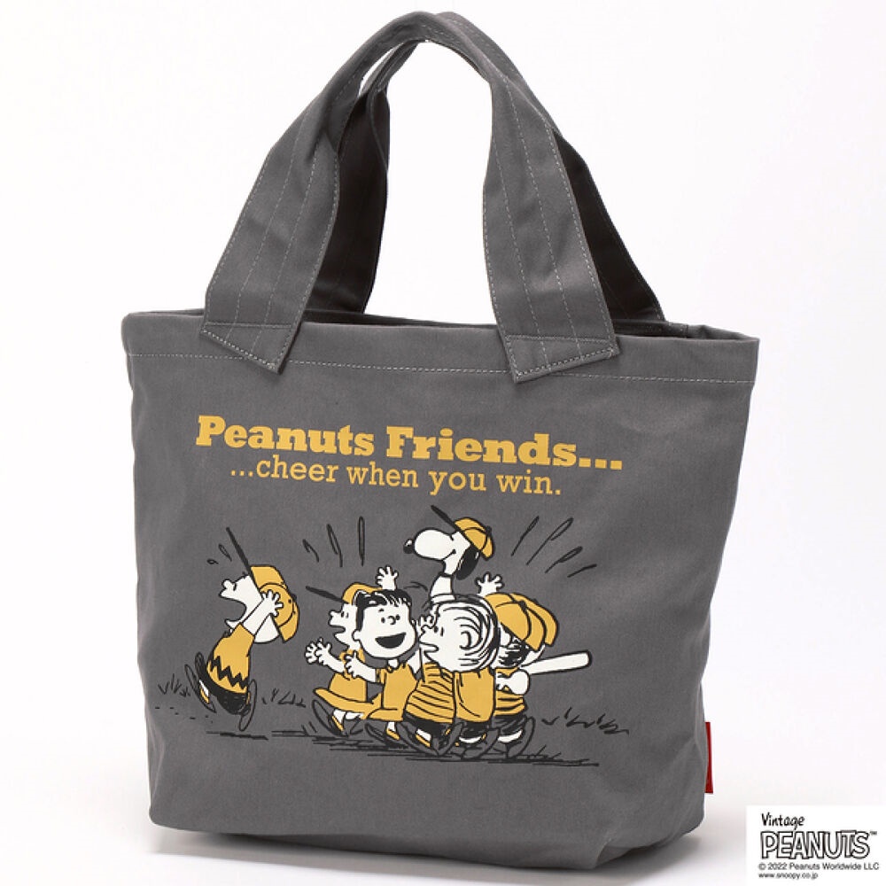 Túi Đựng Hộp Cơm Trưa Xách Tay Bằng Vải Bố Sức Chứa Lớn In Hình Snoopy Phong Cách Nhật Bản Mới
