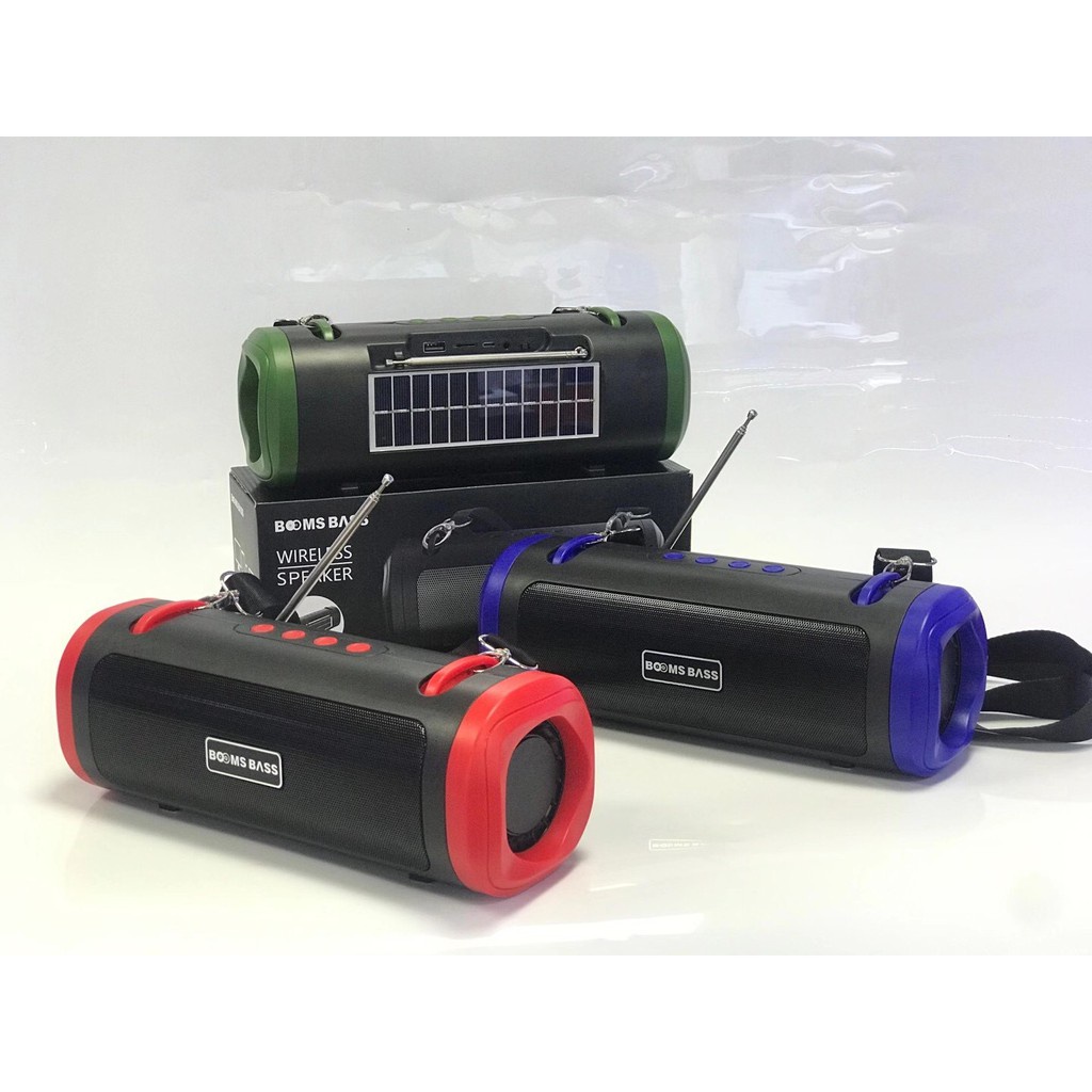 Loa Bluetooth Booms Bass L26 Năng lượng mặt trời - âm bass siêu trầm- Hỗ Trợ Chức Năng AUX bảo hành 6 tháng
