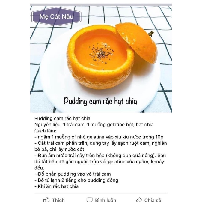 Bột gelatin hữu cơ cho bé nguyên liệu làm bánh thạch pudding BIO VEGAN 18G 85695