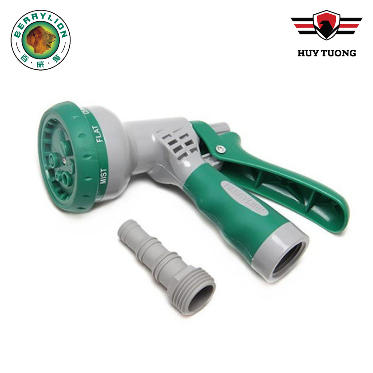 Vòi xịt rửa xe tưới cây đa năng ( 7 chế độ xịt ) áp lực nước siêu mạnh Berrylion 020602007 cao cấp - Huy Tưởng