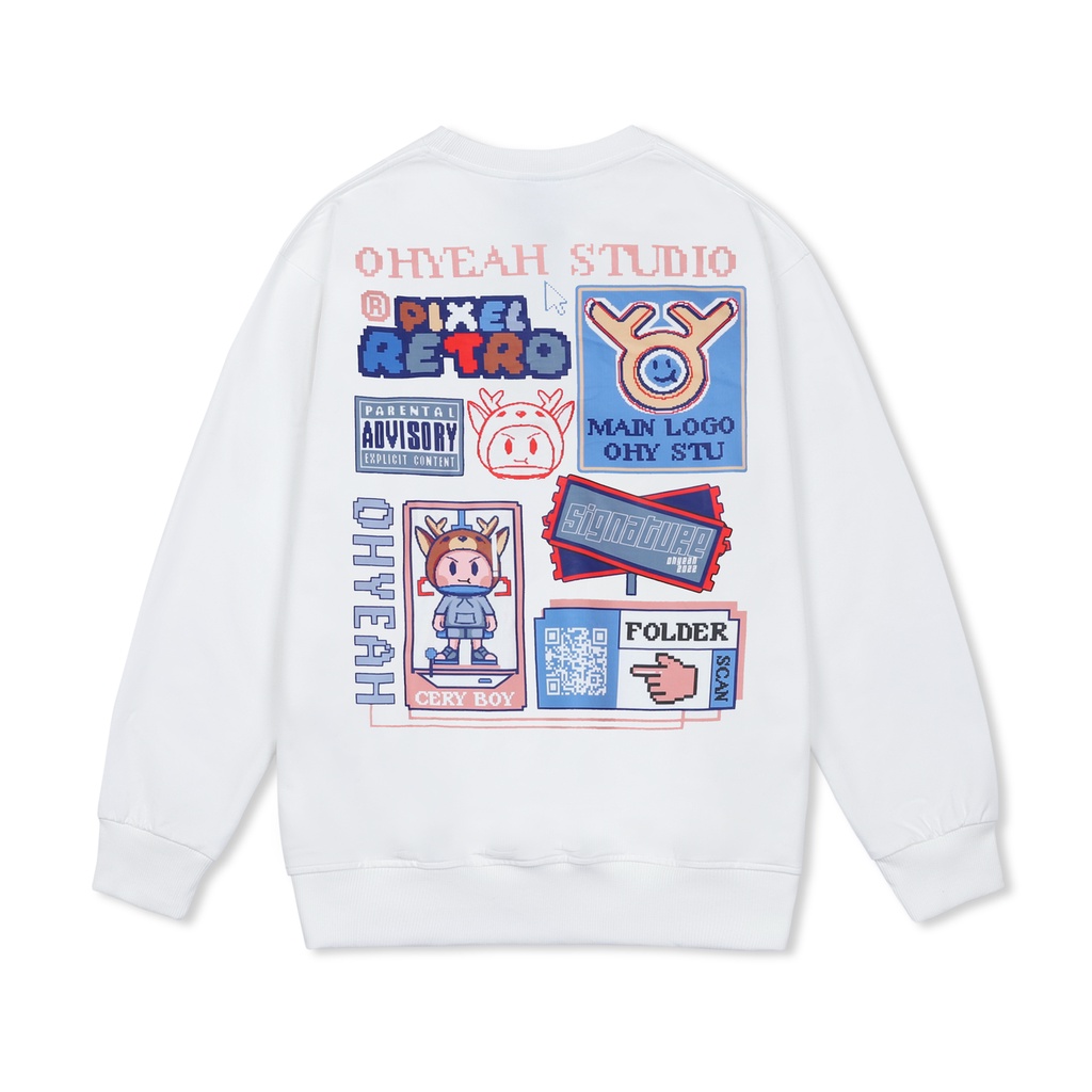 Áo Sweater OHYEAH Pixel Retro