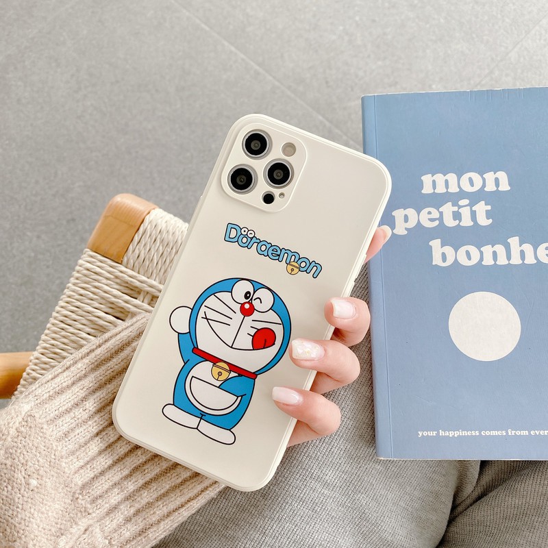 Ốp iphone In Hình Doraemon Cạnh Vuông MIX CASE