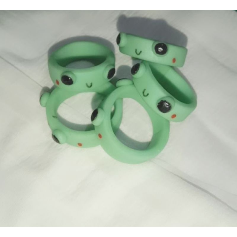 Nhẫn chú ếch xanh cute