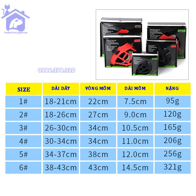 Rọ mõm cho chó silicon Panda - Phụ kiện thú cưng Hà Nội