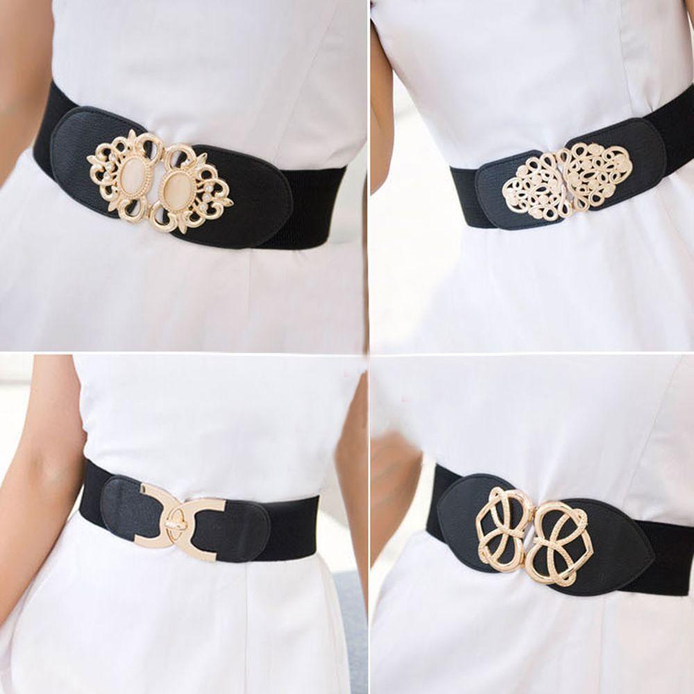 ROSE Thắt Lưng Bản Rộng Co Giãn Trang Trí Quần Áo Sweater Cho Nữ