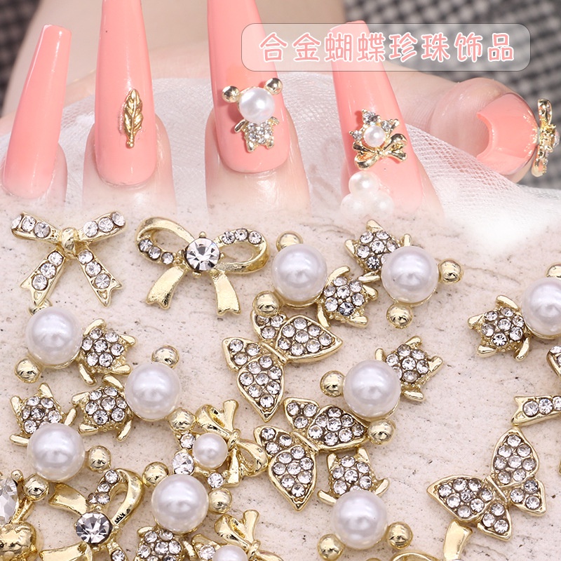 (MớI) Hạt NgọC Trai ĐíNh Trang Trí MóNg