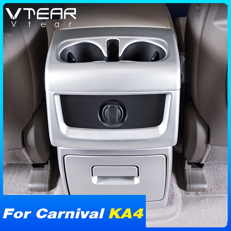 Khung Trang Trí Viền Lỗ Thông Khí Phía Sau Xe Hơi Chống Bụi Cho Kia Carnival KA4 2022
