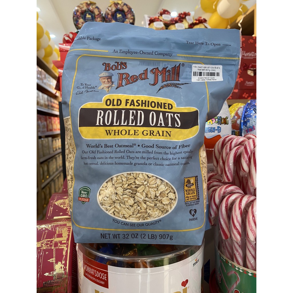 Yến mạch cán vừa Bob's Red Mill 907g