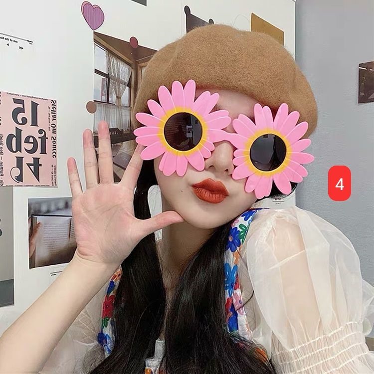 Mắt Kính Hình Hoa Cúc Dễ Thương Dành Cho Bạn Gái