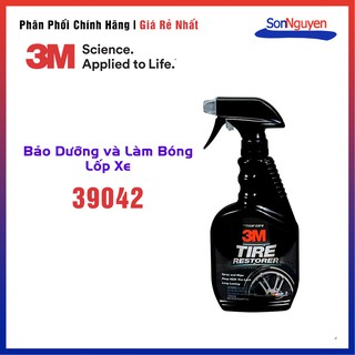 Chai xịt bảo dưỡng và phủ bóng lốp xe 3m tire restorer 39042 473ml - chính hãng 3m