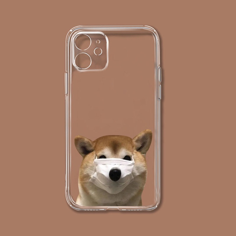 Ốp Điện Thoại Chống Sốc Hình Chú Chó Shiba Inu Cho Iphone 13 Pro 11 Pro Max Xr 6s 7 8 Plus 12 Mini 14 Pro Xs Max