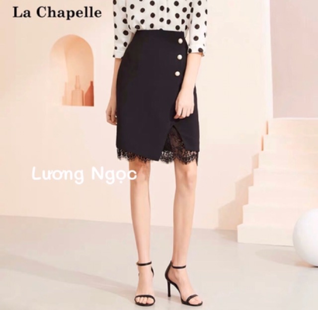 Chân váy chữ A phối ren công sở | BigBuy360 - bigbuy360.vn