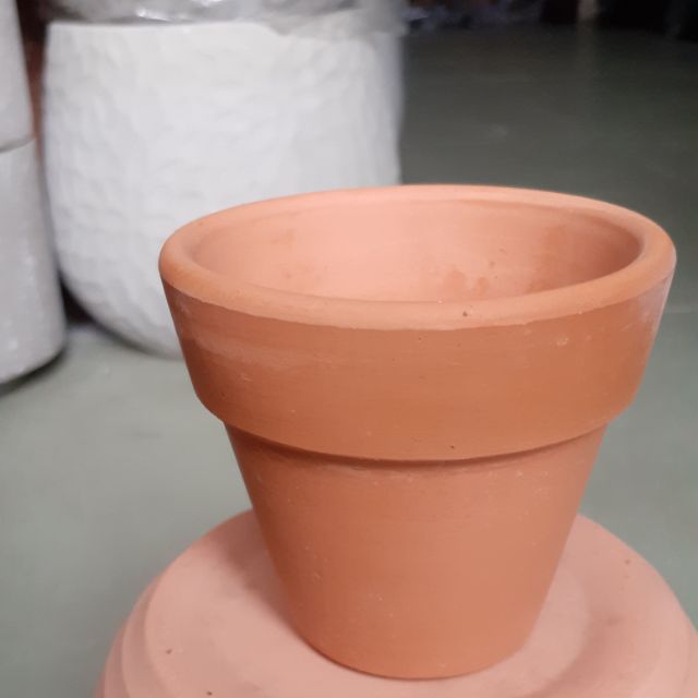 Chậu đất trồng cây mini 7k, 8x7cm