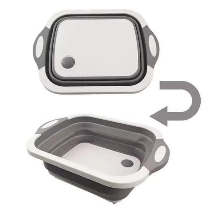 THỚT KÈM CHẬU GẤP GỌN ĐA NĂNG 2IN1