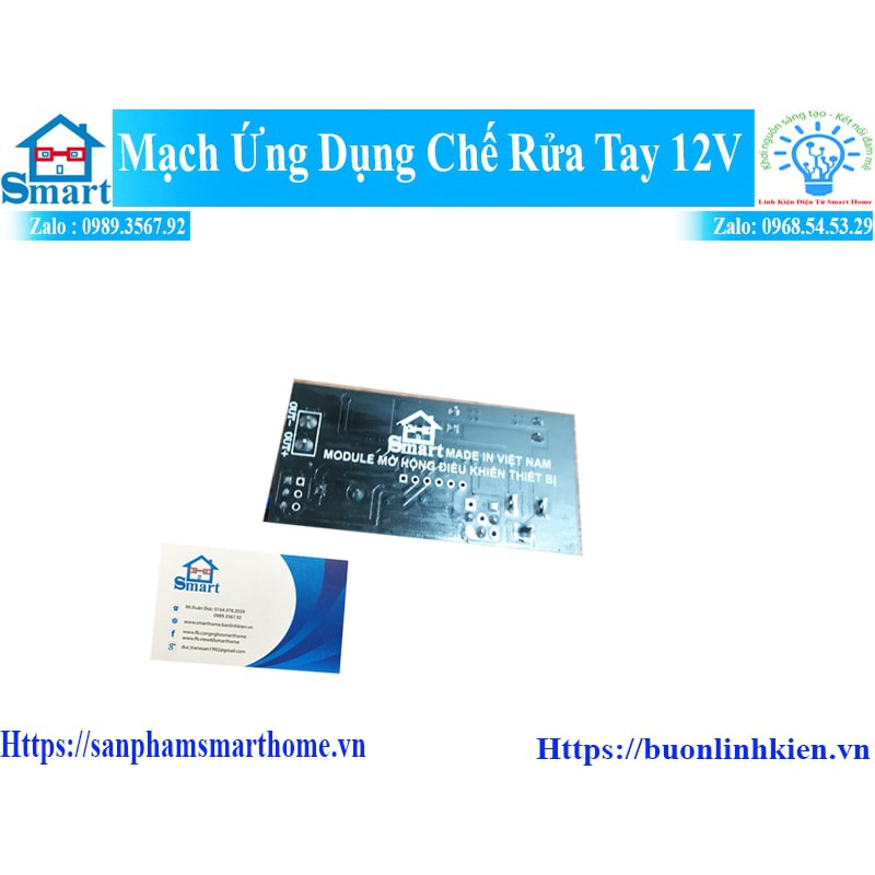 Mạch rửa tay tự động 12v