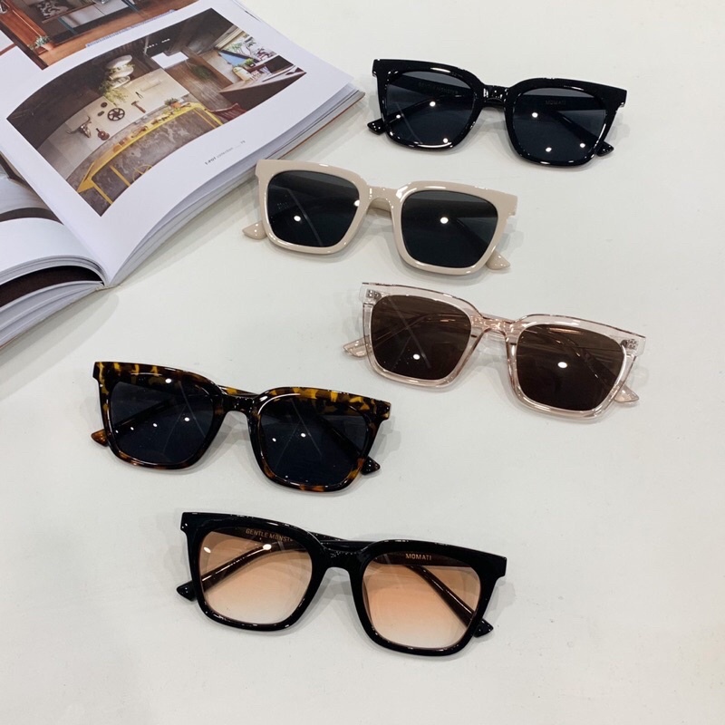 Kính Mát nam nữ mắt vuông chống UV400 nhựa cao cấp thời trang Mùa Hè