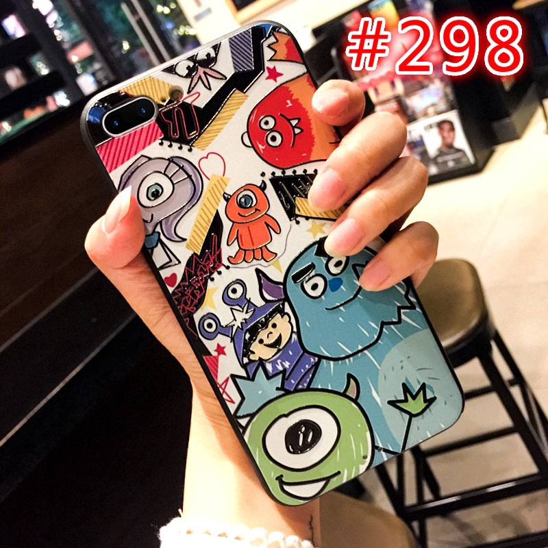 Casing TPU Oppo A95 4G A16 A74 4G A74 5G A54 A15S A15 A53 A32 A93 A94 A73 A5 A9 2020 A91 A31 A92 A52 A12 A3S A12E A5S A7 A11K A71 A83 A57 A37 A1K K3 Embossed Monster Fashion Personality Anti-fall Mobile Phone Case