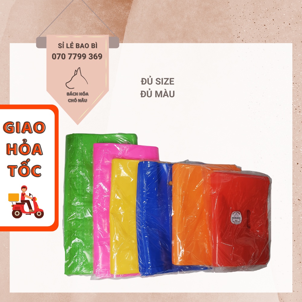 1KG Túi Xốp Hột Xoài Bóng Dẻo PE [Đủ Size] [Đủ Màu] Tiết Kiệm cho Shop