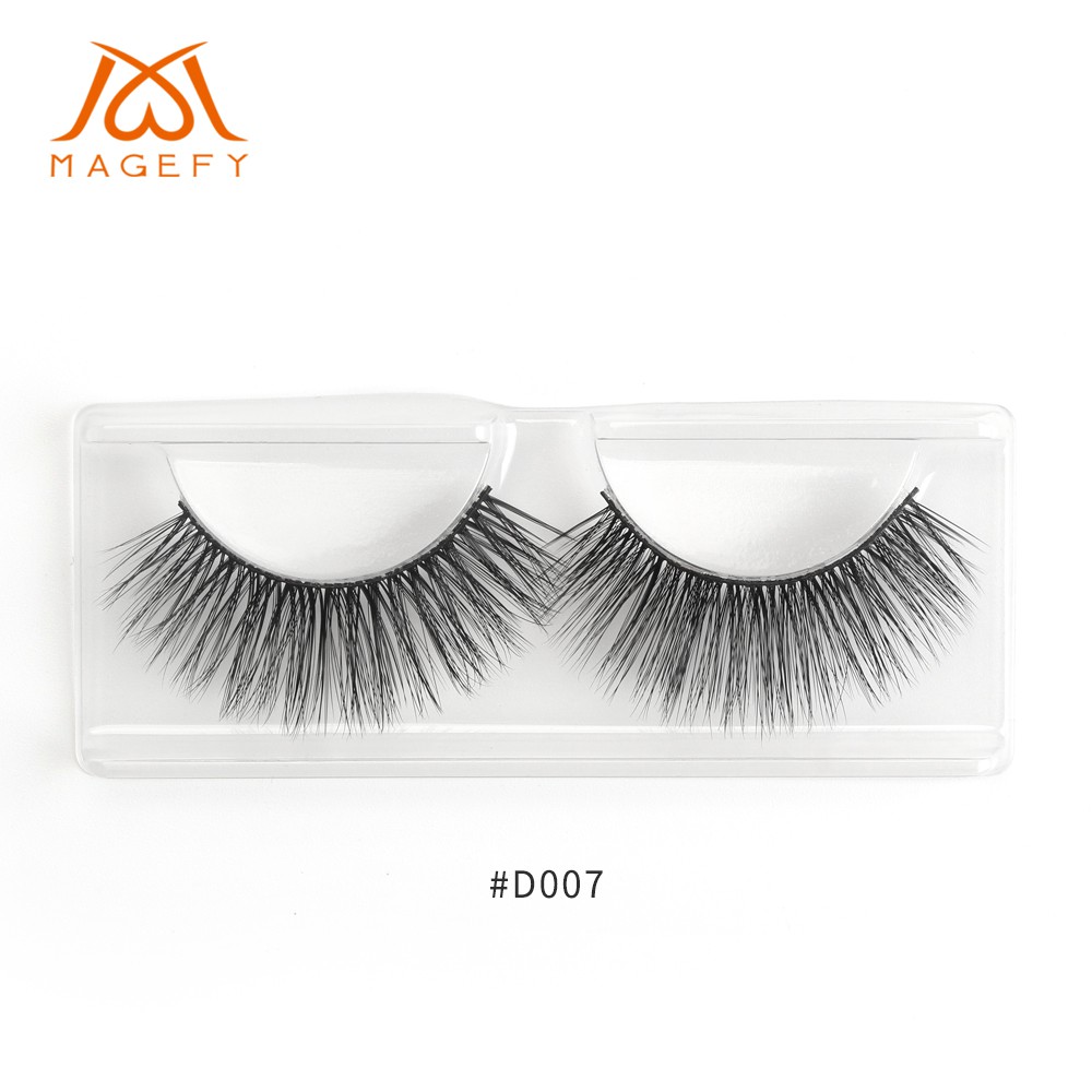 Lông mi giả 3D MAGEFY bằng lông chồn làm thủ công gân trong siêu phẩm cho đôi mắt long lanh