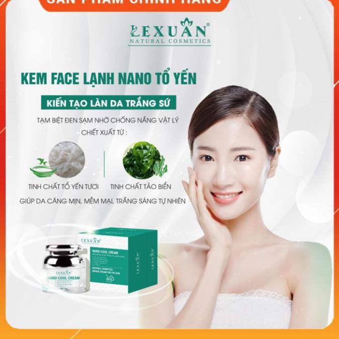 KEM FACE LẠNH TRẮNG DA CHỐNG NẮNG LÊ XUÂN❤️FREESHIP❤️KEM FACE LÊ XUÂN - Chỉ số chống nắng SPF 55/PA+++ Bổ sung vitamin