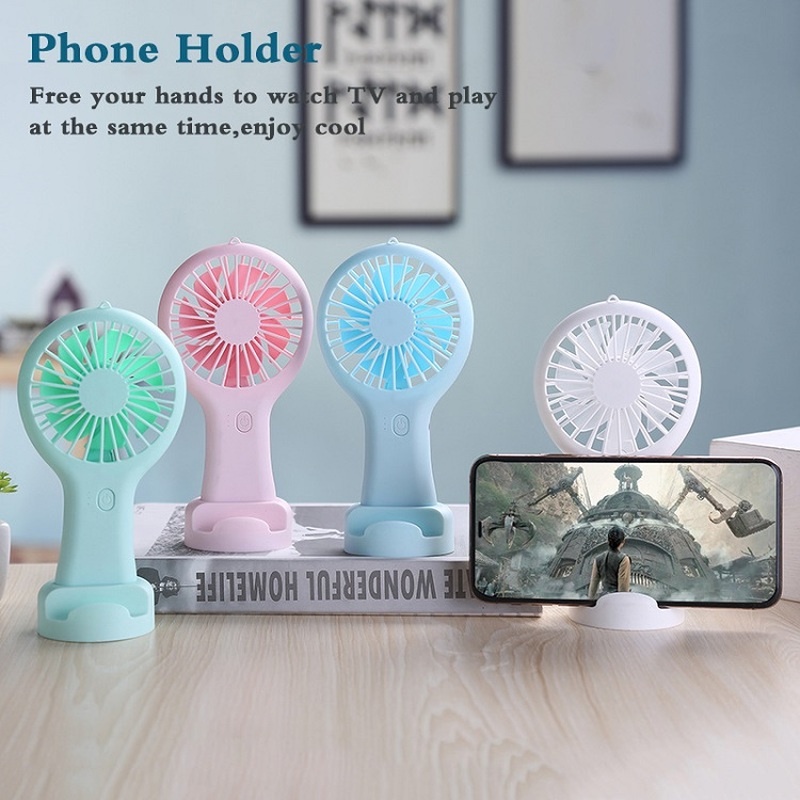 Quạt Làm Mát Mini Cầm Tay/Để Bàn Cổng Sạc USB Đa Năng